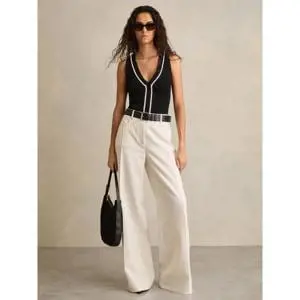 REISS HEATHER Palazzo Tailored Trousers